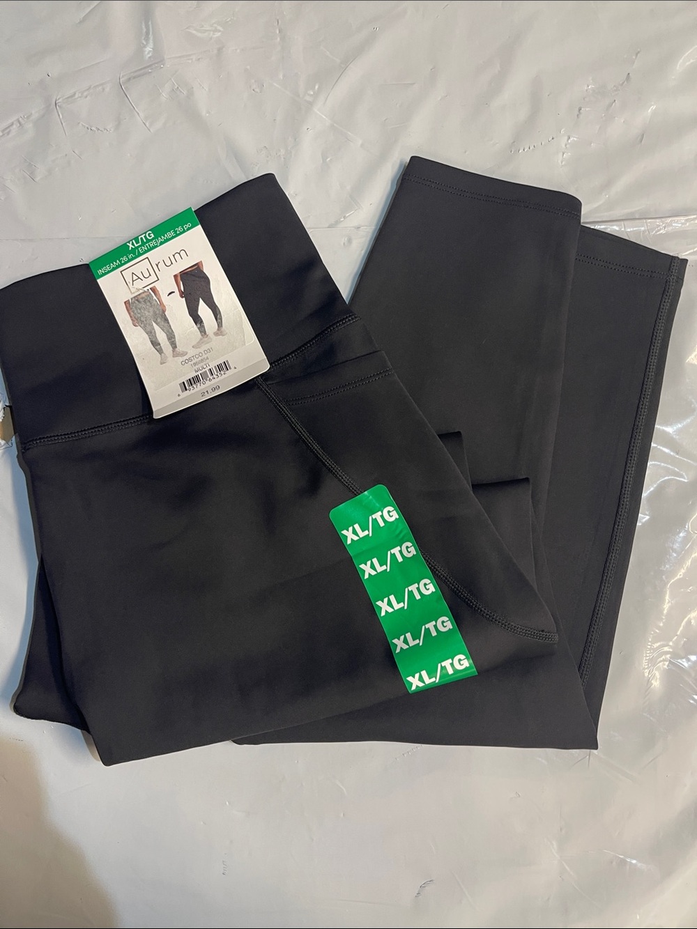 AUREUM Black High-Waist Performance Leggings